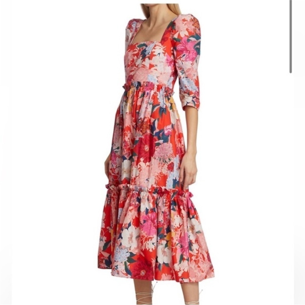 Cara Cara Blue Hill Dress, Floral, size 2